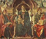 Famous Saints Paintings - Madonna with the Child and Saints